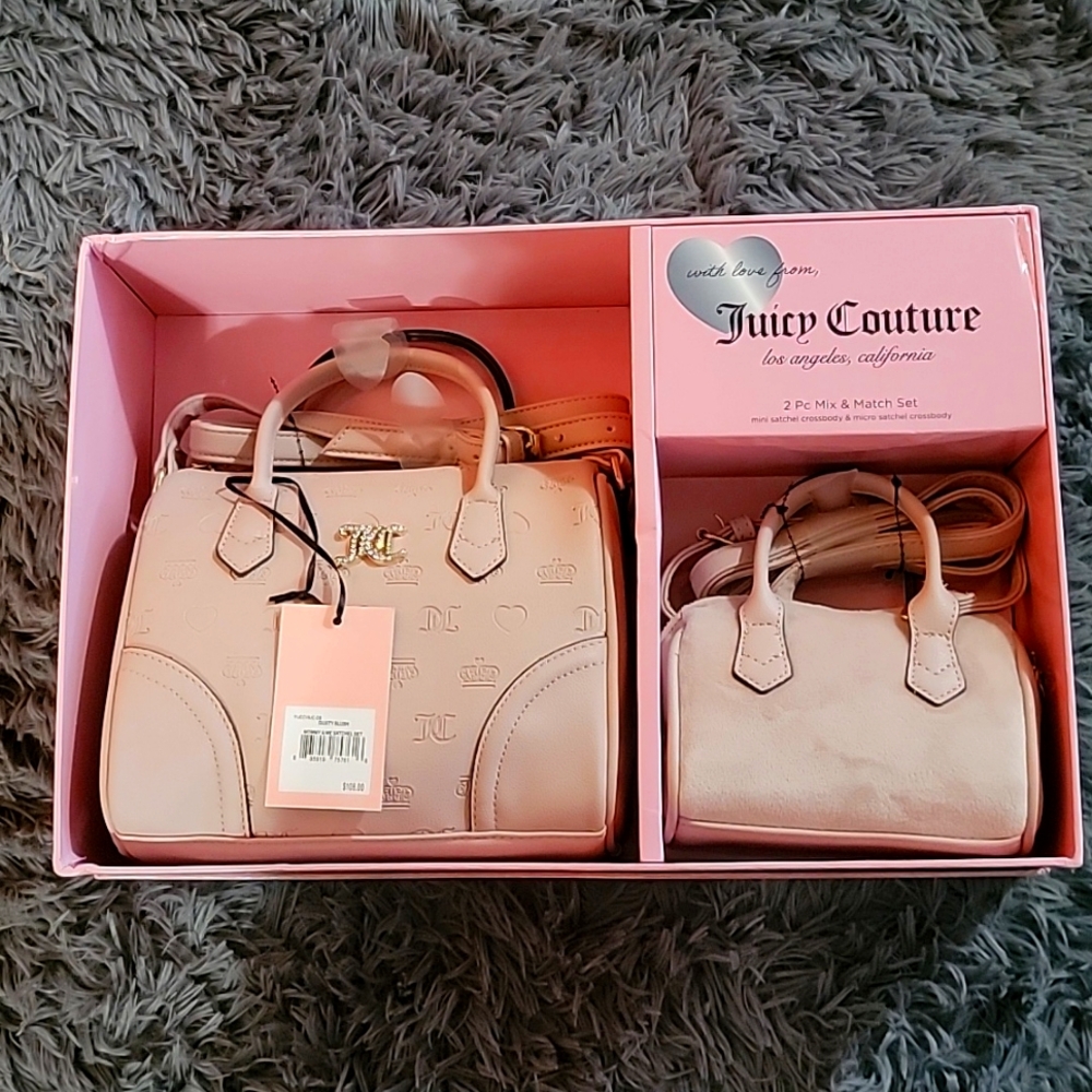 Juicy Couture Mommy and Me Light Pink 2Pc purses